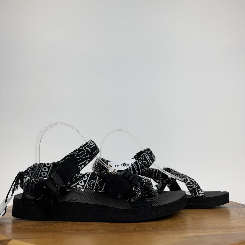New Womens Arizona Love Trekky Bandana Black Sandals Shoes Size EU 42 / US 11 - Picture 1 of 8